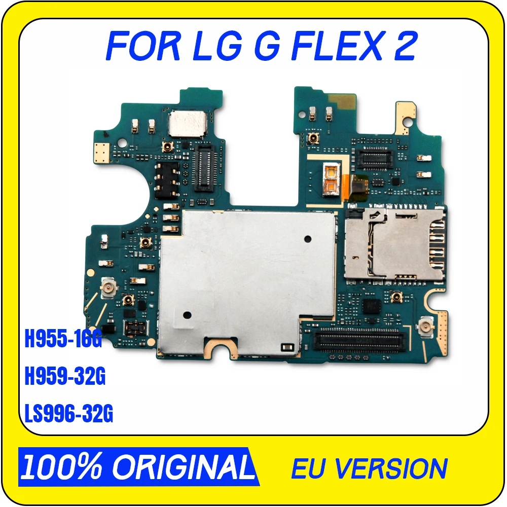 

32gb Original unlocked for LG G Flex 2 LS996 /H959 Logic Boards with Android System with Full Chips 16GB for LG H955 Motherboard