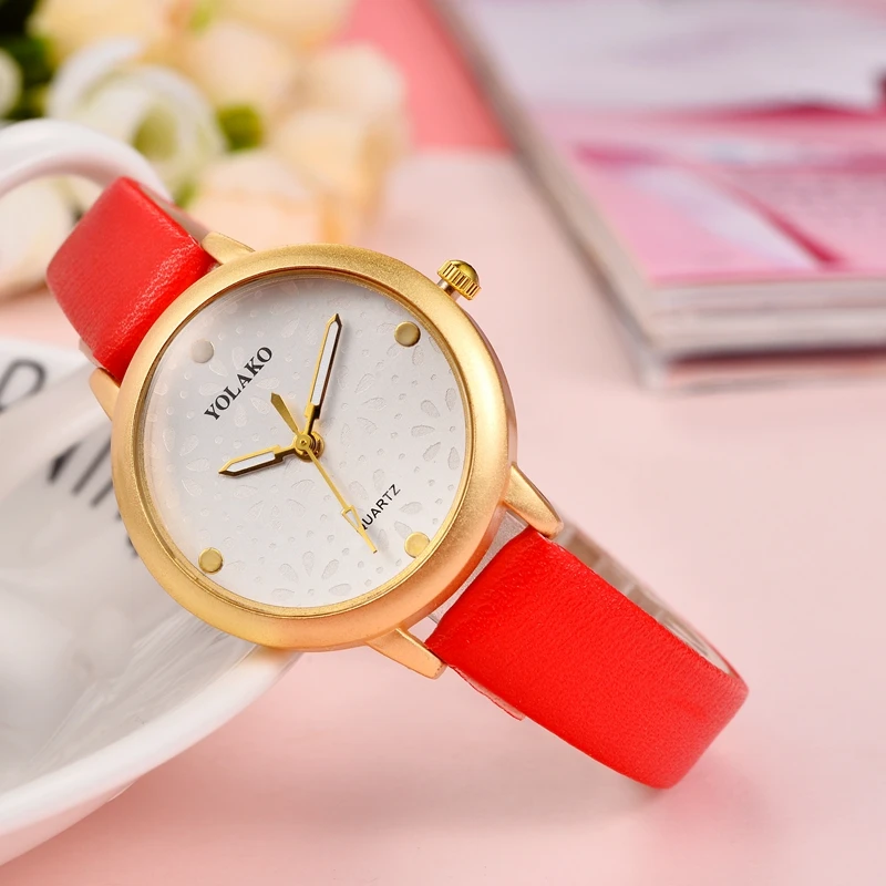 Relogio feminino простые дешевые часы для женщин кварцевые Женская одежда кожаные ленты