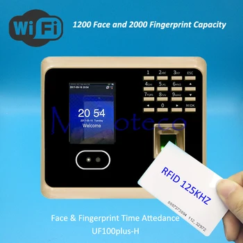 

Wifi Face Time Attendance Fingerprint Time Attendance tcp/ip+Wifi Rfid Card Time Recording Attendance System 1200 Face