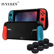 Мягкий защитный чехол IVYUEEN для Nintendo Switch NS NX Console, ТПУ оболочка, ручка с разъемом для игровой карты, Противоударная крышка, колпачки