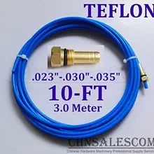 CHNsalescom PTFE лайнер 10 футов 3,0 м MIG Сварочные пистолеты размер провода 0,02"-0,030"-0,03" Мельница Буле