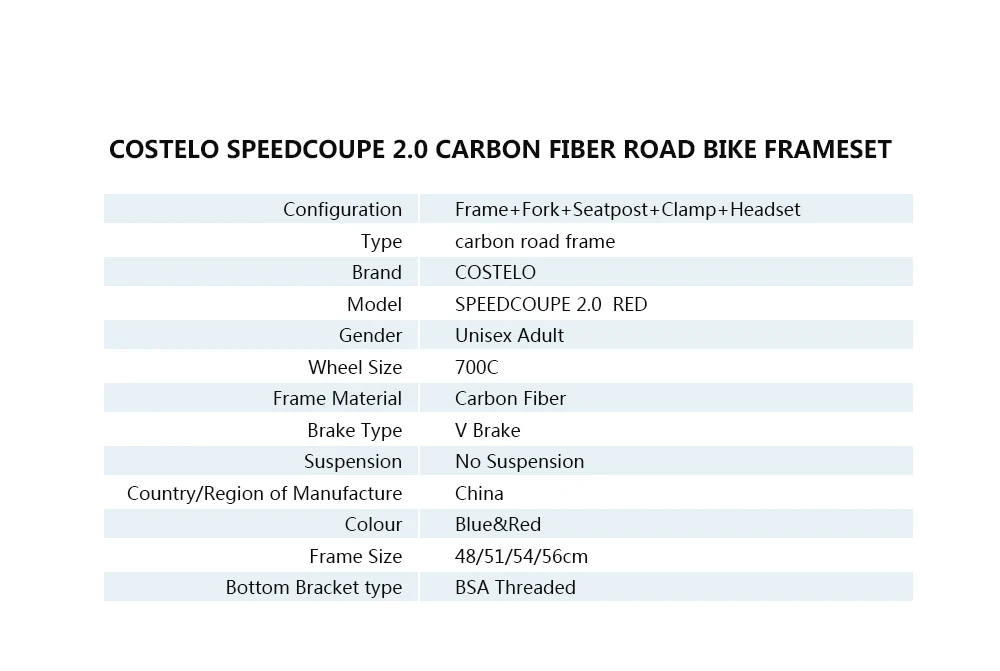 Рождественские подарочные пакеты Costelo Speedcoupe карбоновая рама для шоссейного велосипеда полный велосипед с педалью Велосипедное оборудование