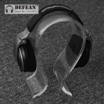 

8mm thickness transparent clear acrylic headphone stand or holder to display rack headset