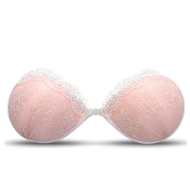 2018 sticky bra Sexy Lace Embroidery Bra Push Up Silicone Bralette