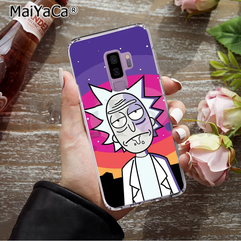 Роскошный Уникальный чехол MaiYaCa Pickle Рик и Морти для samsung S9 S9 plus S5 S6 S6edge S6plus S7 S7edge S8 S8plus