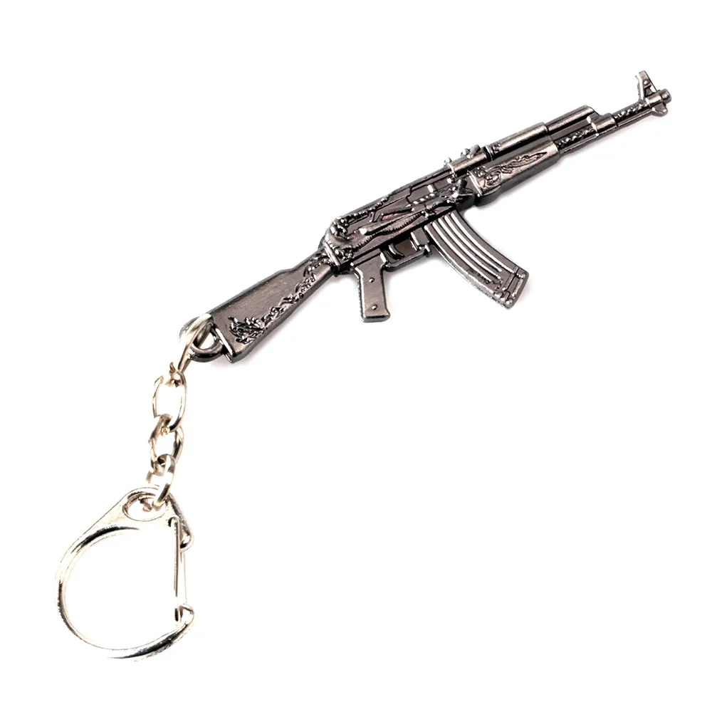 Игра PUBG оружие AK47 пистолет брелки для мужчин 2018 CS GO AK брелок Тритий автомобильный