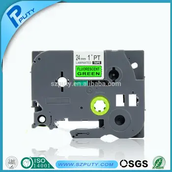 

Compatible For P-Touch Laminated Tze TZ Label Tape Cartridge 24mm x 8m (TZe-D51 Black on Fluorescent Green)