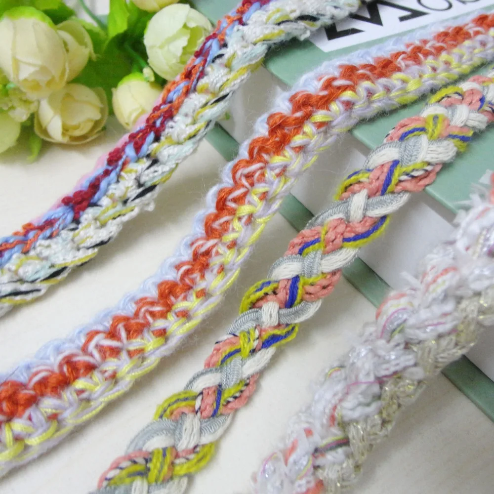 Buy 5 yard 1.5 2cm woolen yarn hand knitted coat