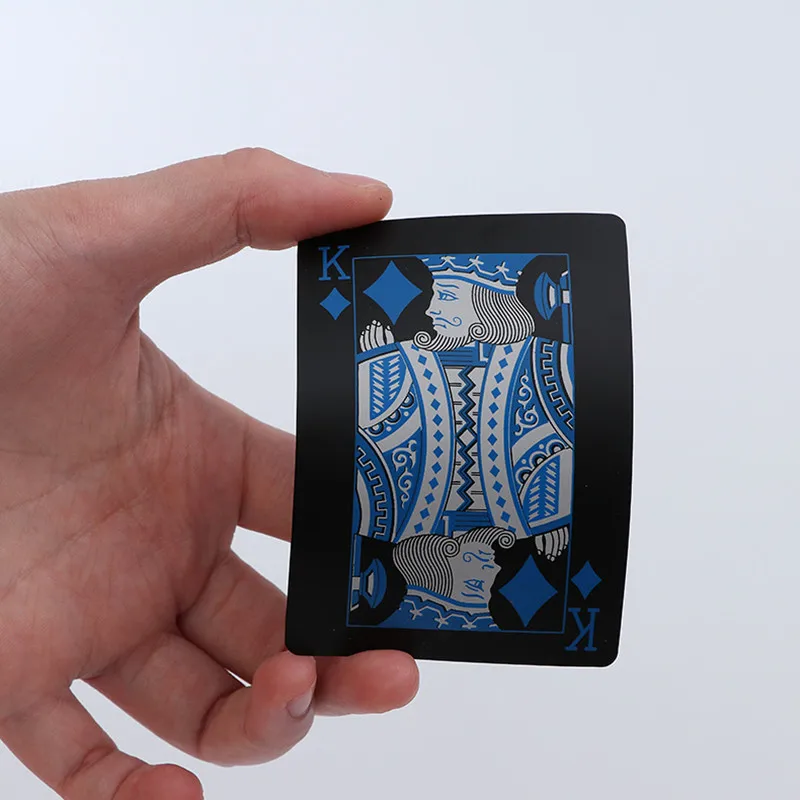 2 компл./лот Водонепроницаемый черный игральных карт Ограниченная серия Коллекция Diamond покер карты креативный подарок Семья вечерние веселые игры