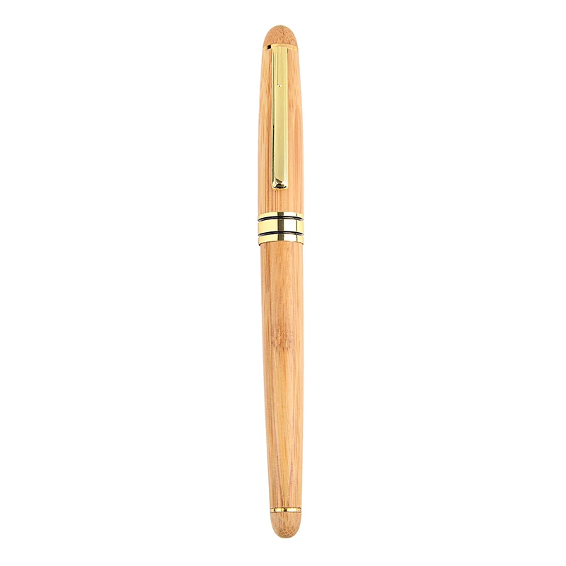 Винтаж Элегантный бамбуковая авторучка с коробкой для бизнес подарки Элитный бренд офисные ручки канцелярские S