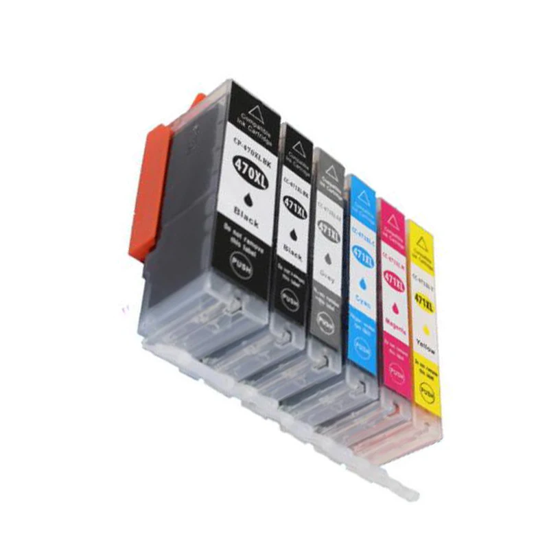 6PCS For canon PGI 670 CLI 671 PGI670 Ink cartridges For canon MG7760 MG7765 MG7766 printer for
