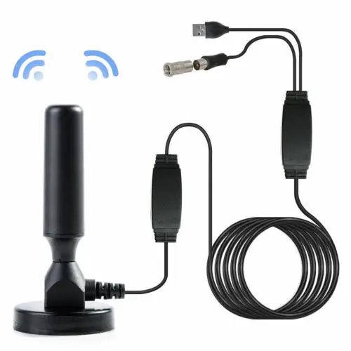 

200 Miles Indoor Digital HD TV Antenna with Signal 2XAmplifier Booster HDTV 4K TV Antenna