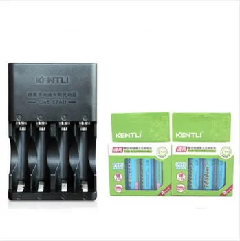

8pcs KENTLI 1.5v 3000mWh Li-polymer li-ion polymer lithium rechargeable AA battery batterie + 4 channels bays Charger chargeur