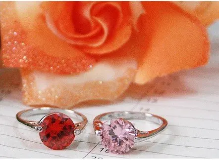 Min.order is $15 (mix order)beautiful silver plating zircon crystal Cluster ring rings more colors / fashion jewelry | Украшения и