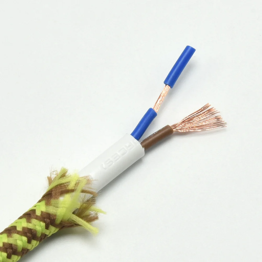 Шнур для лампы Эдисона 2*0 75 мм 1/2/5 м|electric wire|fabric electric wirependant cable |