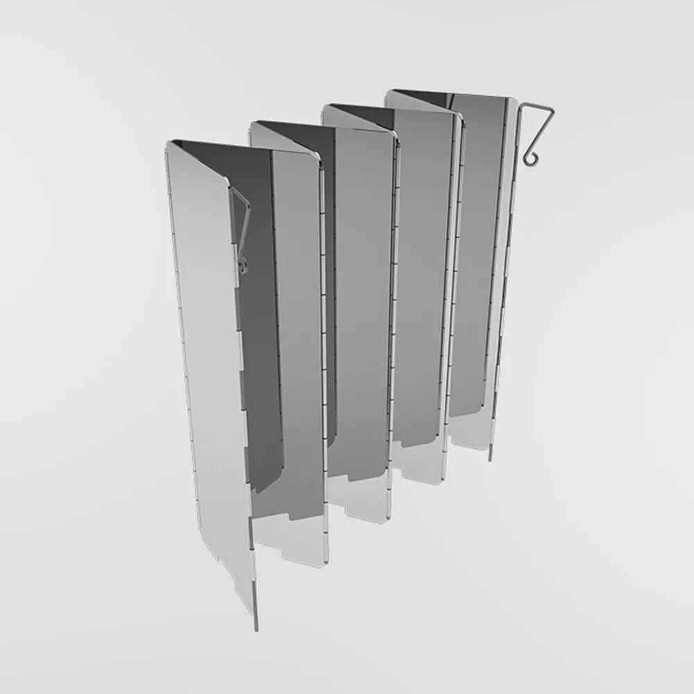 

Outdoor 8 Plates Folding Camping Picnic Cooker Stove Wind Screen Windshield camping equipment survival tools gas-burner