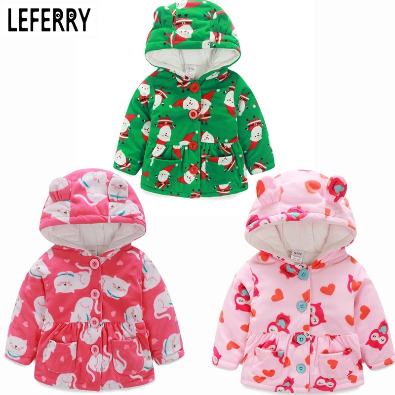 Baby Girl Clothes Coral Cashmere Kids Girls Winter Coat Children