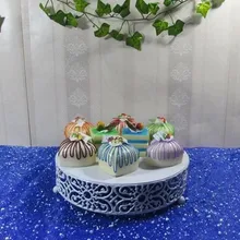 Кованые кружева длинный квадратный пирог рамка после полудня свадебные конфеты диск товары мебели для дисплея, чем для использования десерт