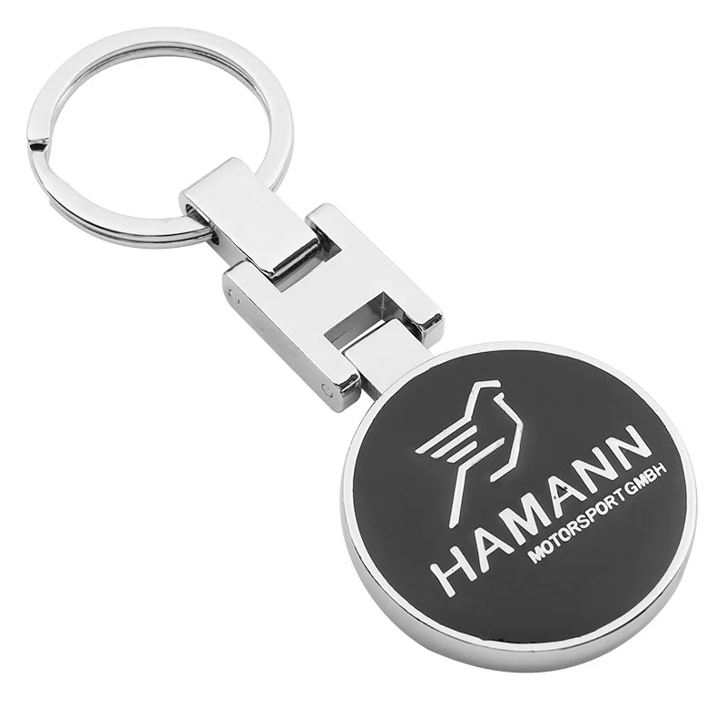 

3D Car Logo Key Chain Double Sided Alloy Metal Keyring HAMANN Keychain Accessories dropship