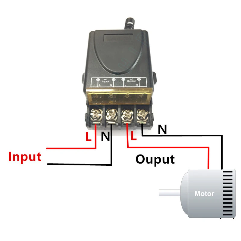 QIACHIP 433 Mhz AC 220 V 1CH 30A RF реле приемника модуль дистанционного Управление выключатель+ РФ 433 Mhz удаленного управление для водяной насос двигателя