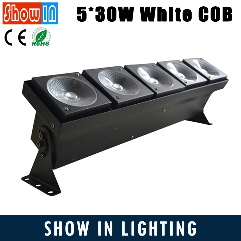 

LED Matrix Blinder Bar 5*30W White DMX 512 Controller Luces DJ Disco Party Nightclub Stage Lighting Equipment Maquina De Humo
