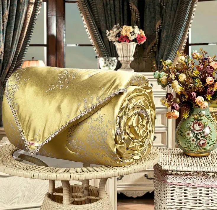 Summer duvets washable silk blanket thin comforter chinese silk quilt