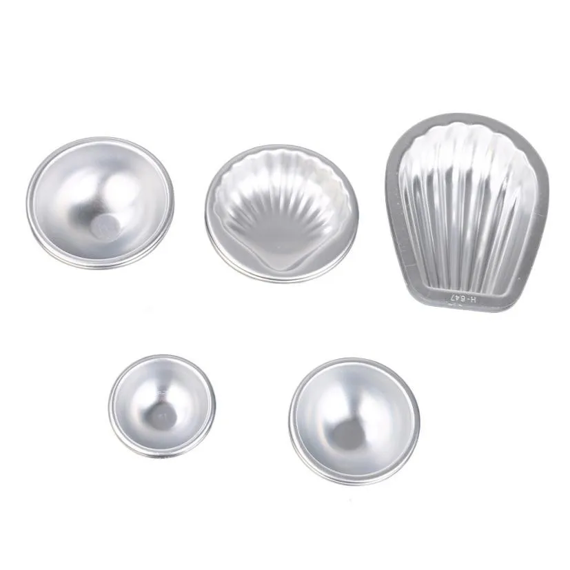 

10pc DIY Cake Bath Bomb Mold Aluminum Sphere Kit Molds Cake Decorating Chocolate Candy Sugarcraft Cake Mould Polymer Clay Tools
