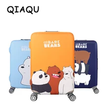 QIAQU модный мультяшный медведь узор путешествия водонепроницаемый 18 ''-32'' багаж чехол Портативный эластичный стрейч протектор чехол для чемодана
