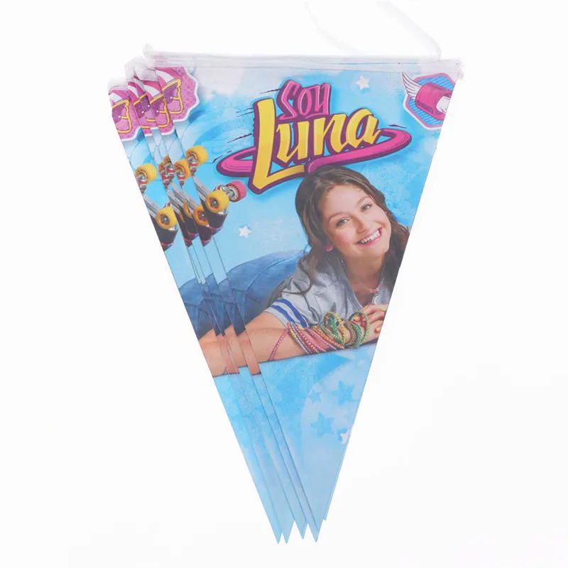 

Soy Luna 10pcs Flag Kids Birthday party Cartoon event party Wedding christmas decorations for home Banner
