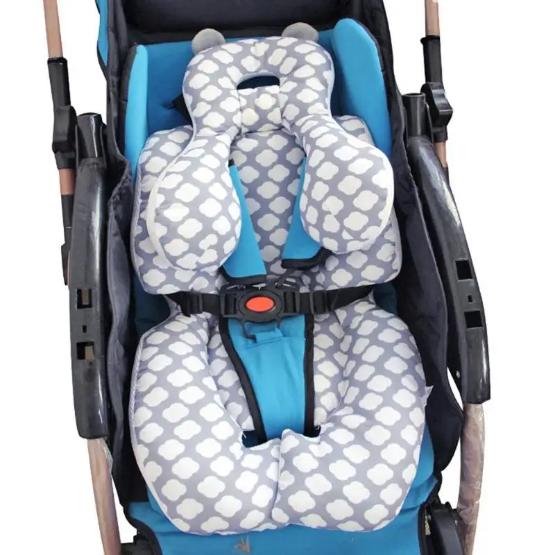 Детская Коляска Подушка ананас и облака напечатаны перевозки мягкие сиденья Pad крышка коляска для новорожденного голова шеи защиты