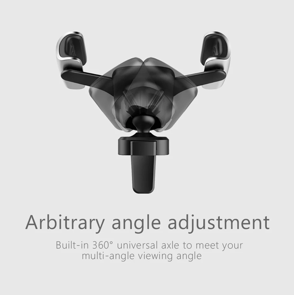 !ACCEZZ Universal New Gravity Car Bracket Phone Holder Stand For iPhone X 8 XS 7 Support For Xiaomi Samsung Air Vent Mount Clip (10)