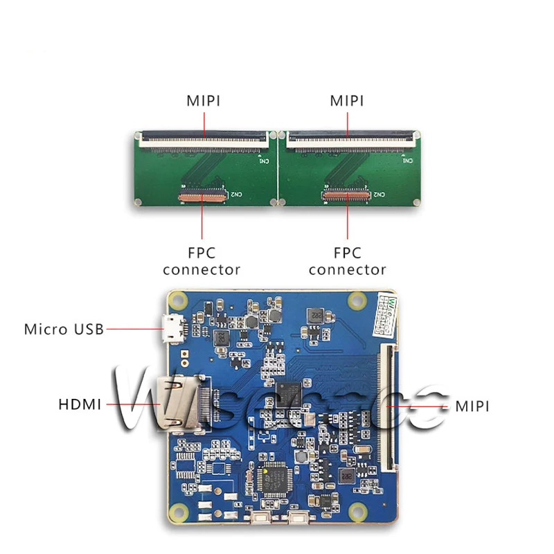  3.4 inch ips round LCD display 800*800 screen with hdmi to mipi controller board for smart watch Ra