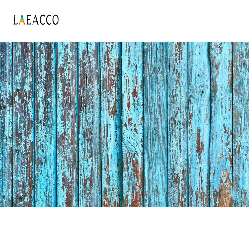 Laeacco ретро синие деревянные доски фоны для фотосъемки Индивидуальные Детские
