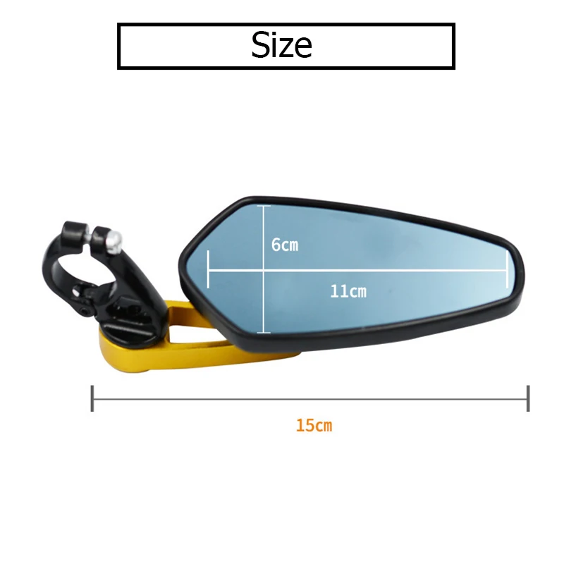 2 шт мотоциклетные алюминиевые 7/" 22 мм Бар торцевые боковые зеркала заднего вида Универсальный Мотоцикл Велосипед Руль зеркала заднего вида универсальные