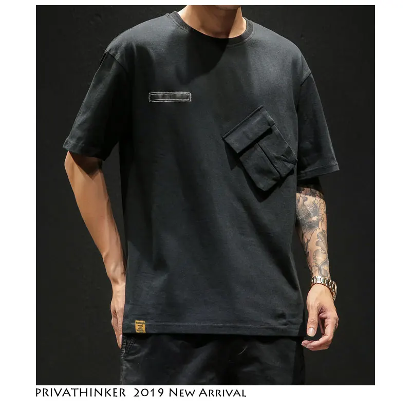 Хип хоп японские мужские футболки 2019 Harajuku s Уличная Повседневная модные
