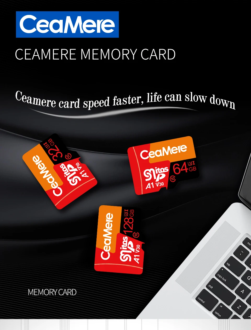 CeaMere Micro SD карта класс 10 UHS-1 8 Гб класс 6 16 Гб/32 ГБ U1 64 Гб/128 ГБ/256 ГБ U3 карта памяти флэш-память Microsd для смартфона