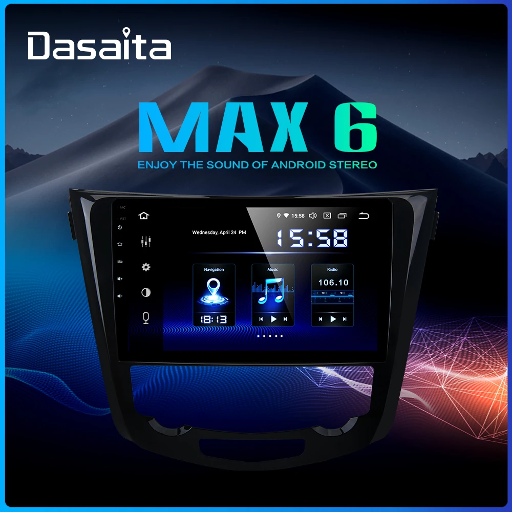 Dasaita Автомобильный мультимедийный плеер Android 9 0 для Nissan X Trail Qashqai j11 j10 Радио 2014 2015