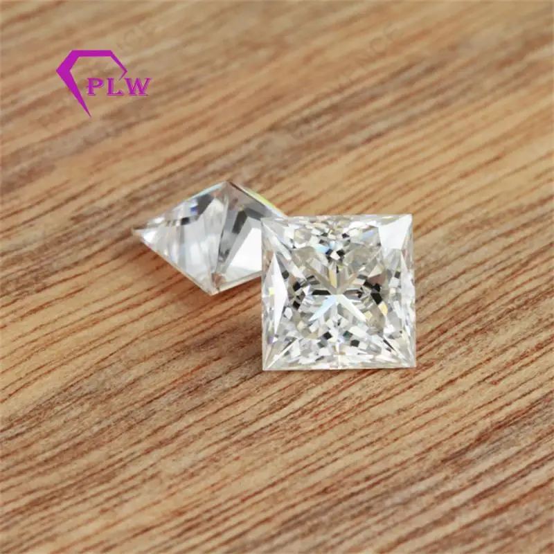 Ювелирные изделия из Прованса по Заводской Цене moissanite princess cut GH цвета 0 4 карат 4*4