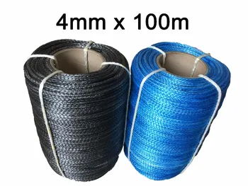 

High Quality 4mm x 100m Synthetic Winch Line UHMWPE Fiber Rope Towing Cable Car Accessories For 4X4/ATV/UTV/4WD/OFF-ROAD