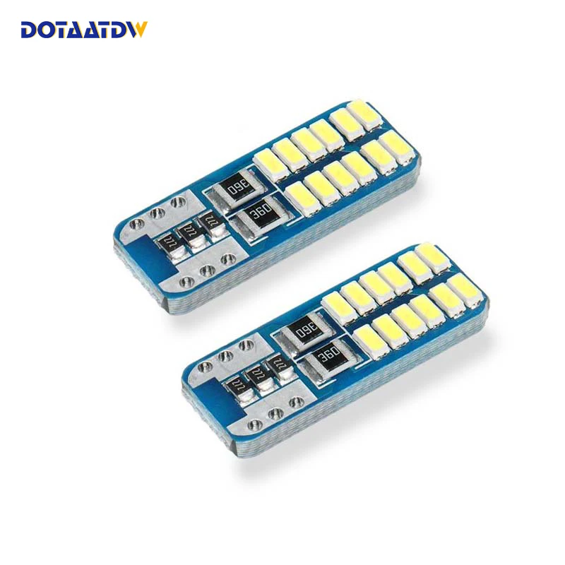 

DOTAATDW 6x White T10 168 194 W5W LED Canbus For 3014 Chip Led Replacement Bulbs For Car License Plate Lights Parking Lights