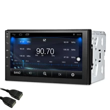 7 Inch 1024 Car Radio 2 Din Android 7.1 Car DVD Player GPS Wifi Bluetooth Radio Quad Core Steering-wheel Rear View Camera Player