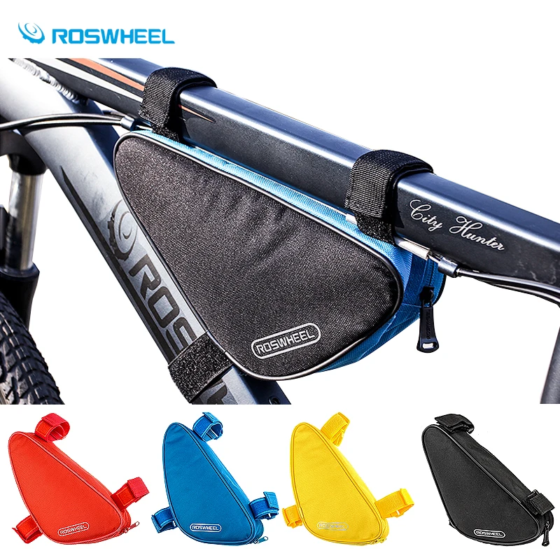 Cheap ROSWHEEL Bike Front Frame Top Tube Triangle Saddle Bag Pouch Pannier MTB For Cycling Bicycle organizer pack 0