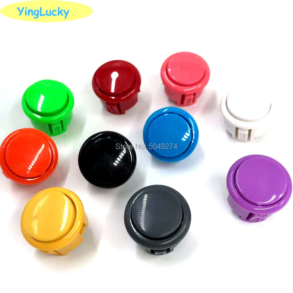 Yinglucky копия sanwa кнопочная Бесшумная obsf-30mm obsc-24mm кнопочная кнопка для аркадных игр DIY kit аркадная игра джойстик наборы