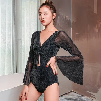

Swimsuits Closed Girls Bathing Suit Swimsuit Push Up Separate Women's Swimwear Women Feeling System X Ray Long Sleeve Korean