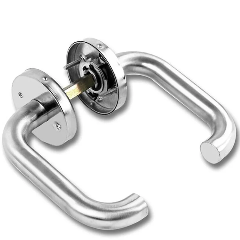 Stainless Steel Passage Interior with Handle Door Handle Locks Fire Escaping Door Lock Bathroom