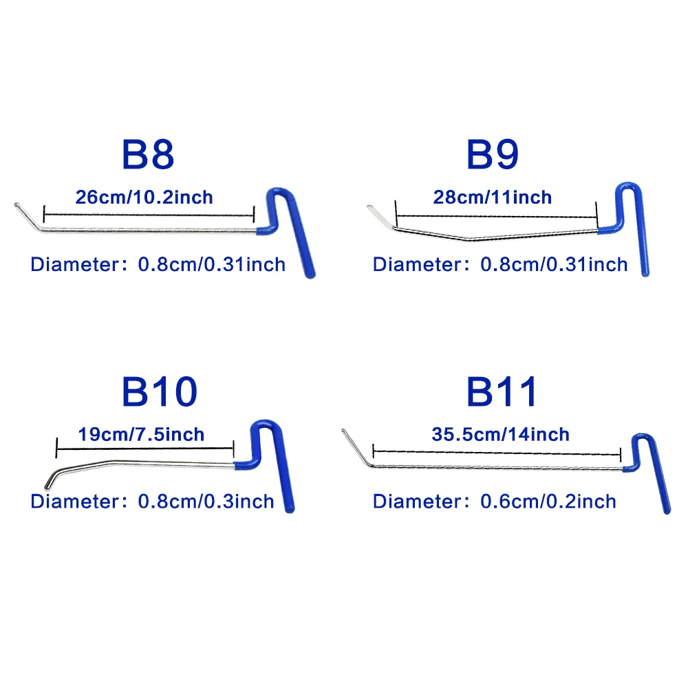 PDR инструменты стержни крючки вмятин Устранитель вмятин лифтовая лампа свет горка молоток автомобиль вмятин набор для удаления клея Удаление палки град стержни набор инструментов