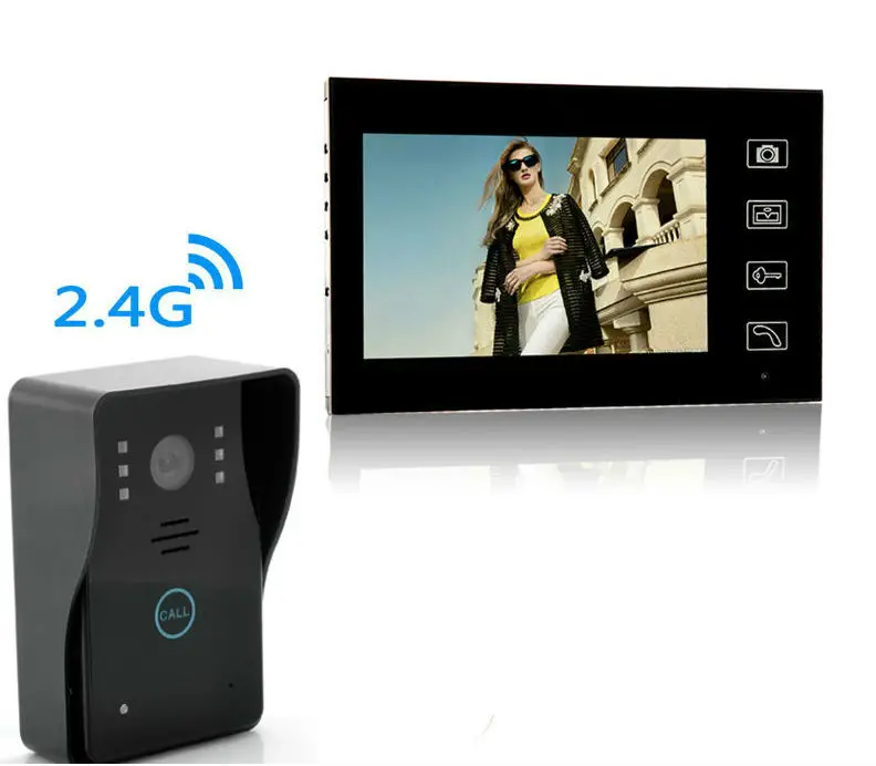 

Yobang Security - video door phones wireless intercom Doorbell 2.4GHz wireless video intercom two way doorbell