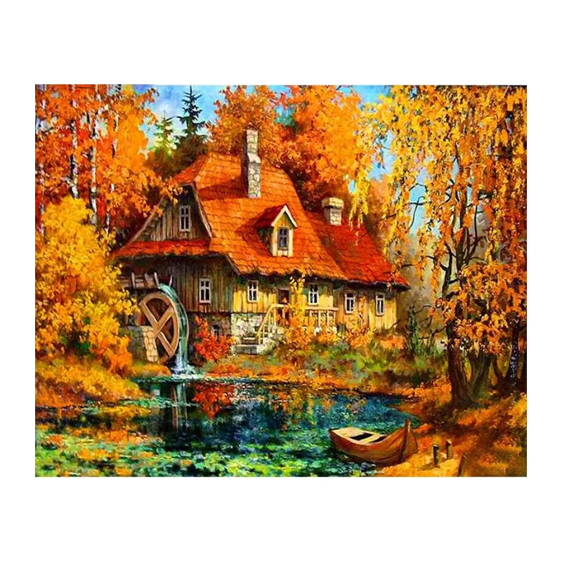 diy cross stitch needlework painting 5d diamond point drill diamond mosaic embroidery handwork scenic paingting