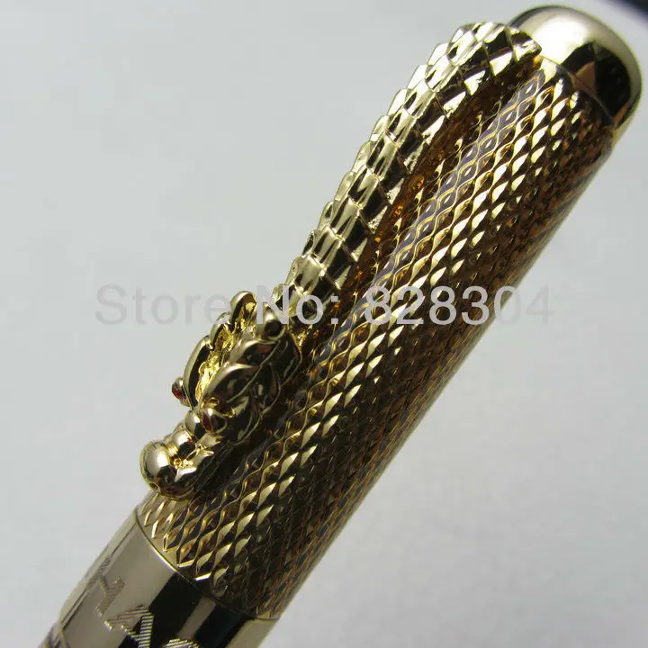 Перьевая ручка jinhao noble gold dragon со средним наконечником