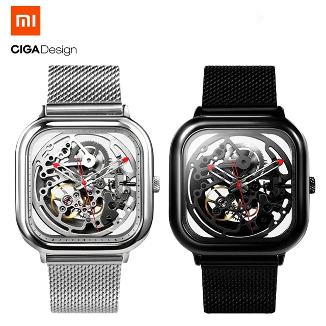 Xiaomi CIGA дизайн выдолбленные Механические часы Reddot победитель из нержавеющей